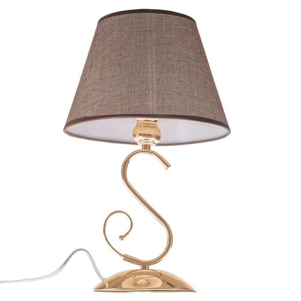 Настольная лампа BKL-652T/1 E27 FG с абажуром (25-240)