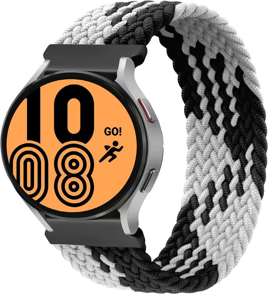 Ремешок Solo Loop Multi для Galaxy Watch 4 44 мм (135 мм) Black/White (23517-1E)