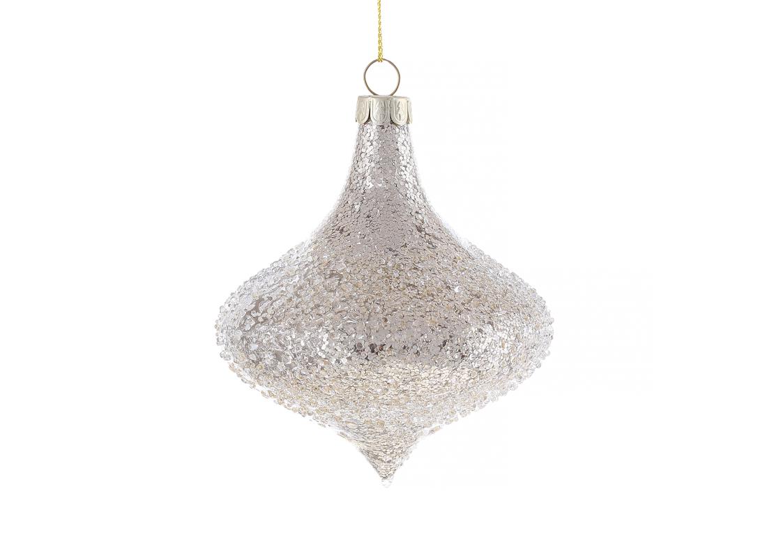 Елочное украшение фигурное BonaDi Луковица (115-094)