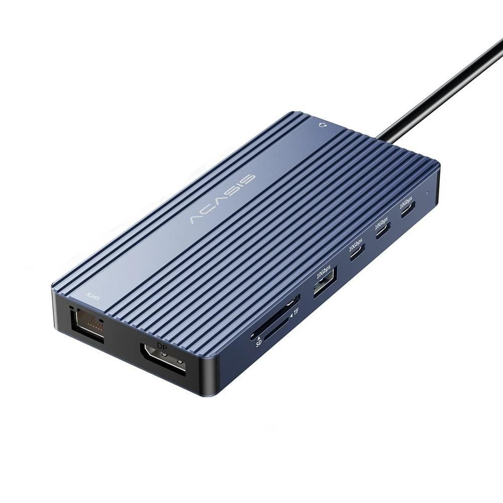Док-станция Acasis DS-0202 14-in-1 HDMI 4K@60Hz Ethernet зарядка 100 Вт Серый (2396) Док-станция Acasis DS-0202 14-in-1 HDMI 4K@60Hz Ethernet зарядка 100 Вт Серый (2396)