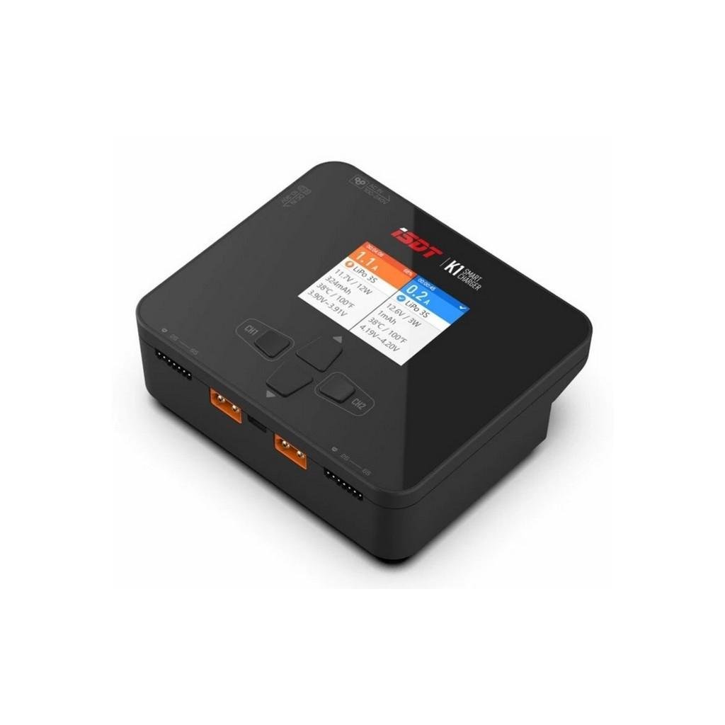 Зарядний пристрій для дрона iSDT K1/1-6S AC 100W DC 2 x 250W 10A (HP015B-K1) Зарядний пристрій для дрона iSDT K1/1-6S AC 100W DC 2 x 250W 10A (HP015B-K1)