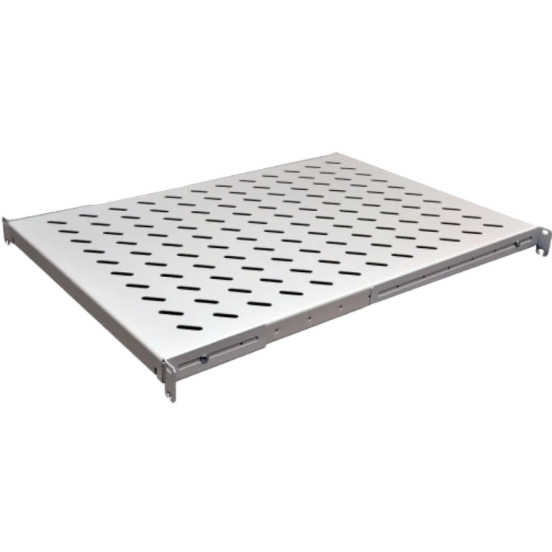 Полка стационарная металлическая 1U 650 мм 19" с 4 точками крепления Серый (27918353)