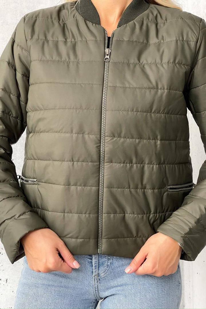 Куртка жіноча M-L Хакі (172473) - фото 4