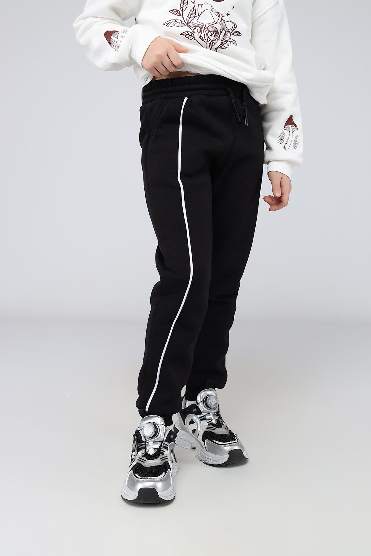 Штани спортивні для дівчинки 116 см Чорний (ЦБ-00286451) Штани спортивні для дівчинки 116 см Чорний (ЦБ-00286451)