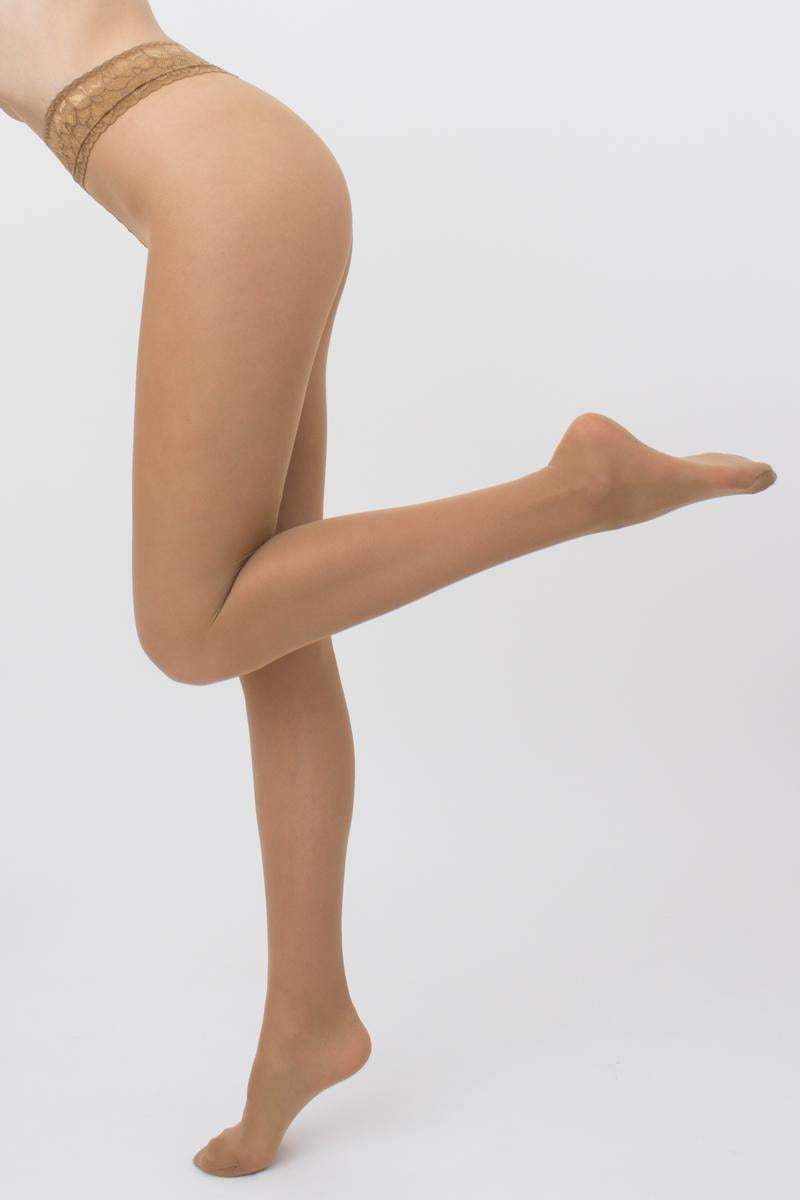 Колготки класичні Giulia IMPRESSO з силіконовим поясом 40 ден р. 3 Beige-daino (4820040239002)
