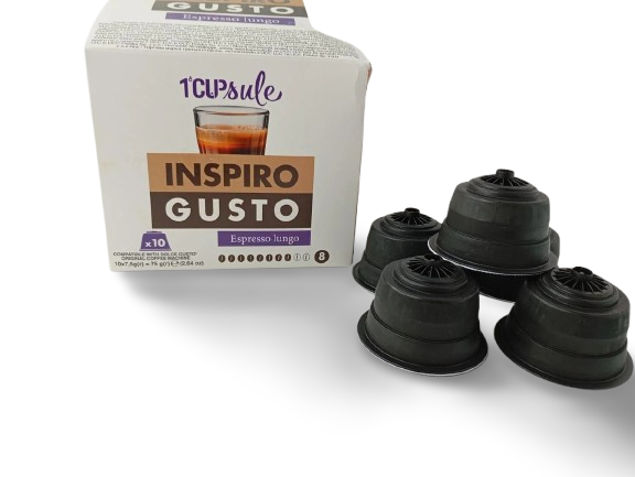 Кофе в капсулах INSPIRO GUSTO Espresso Lungo 7,5 г 10 шт. (2573898831) Кофе в капсулах INSPIRO GUSTO Espresso Lungo 7,5 г 10 шт. (2573898831)
