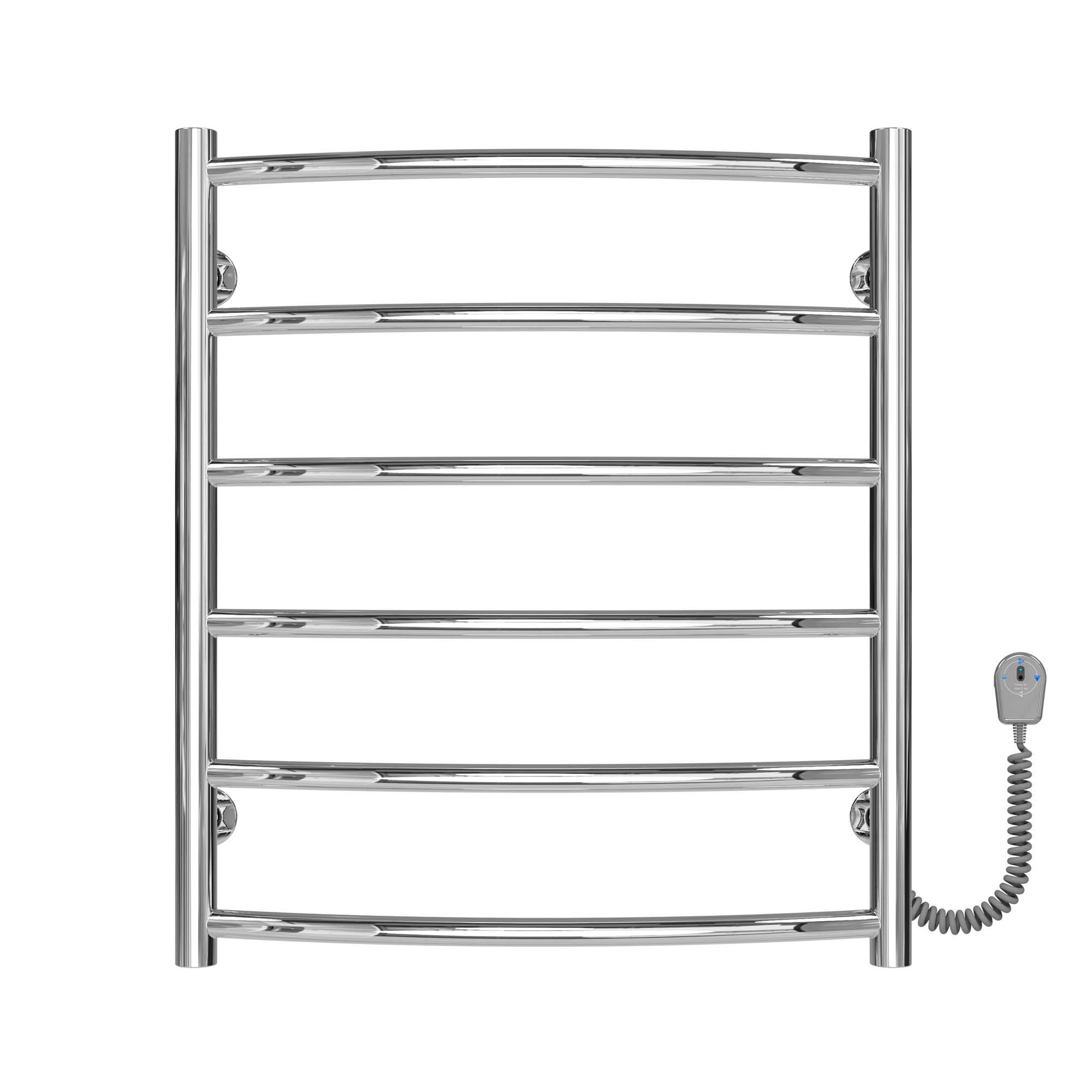 Полотенцесушитель электрический Deffi Классик П6 EF16 правое подключение нержавеющая сталь 500х600 мм Хром (C.DK.60.50.6.E.C.R.5)