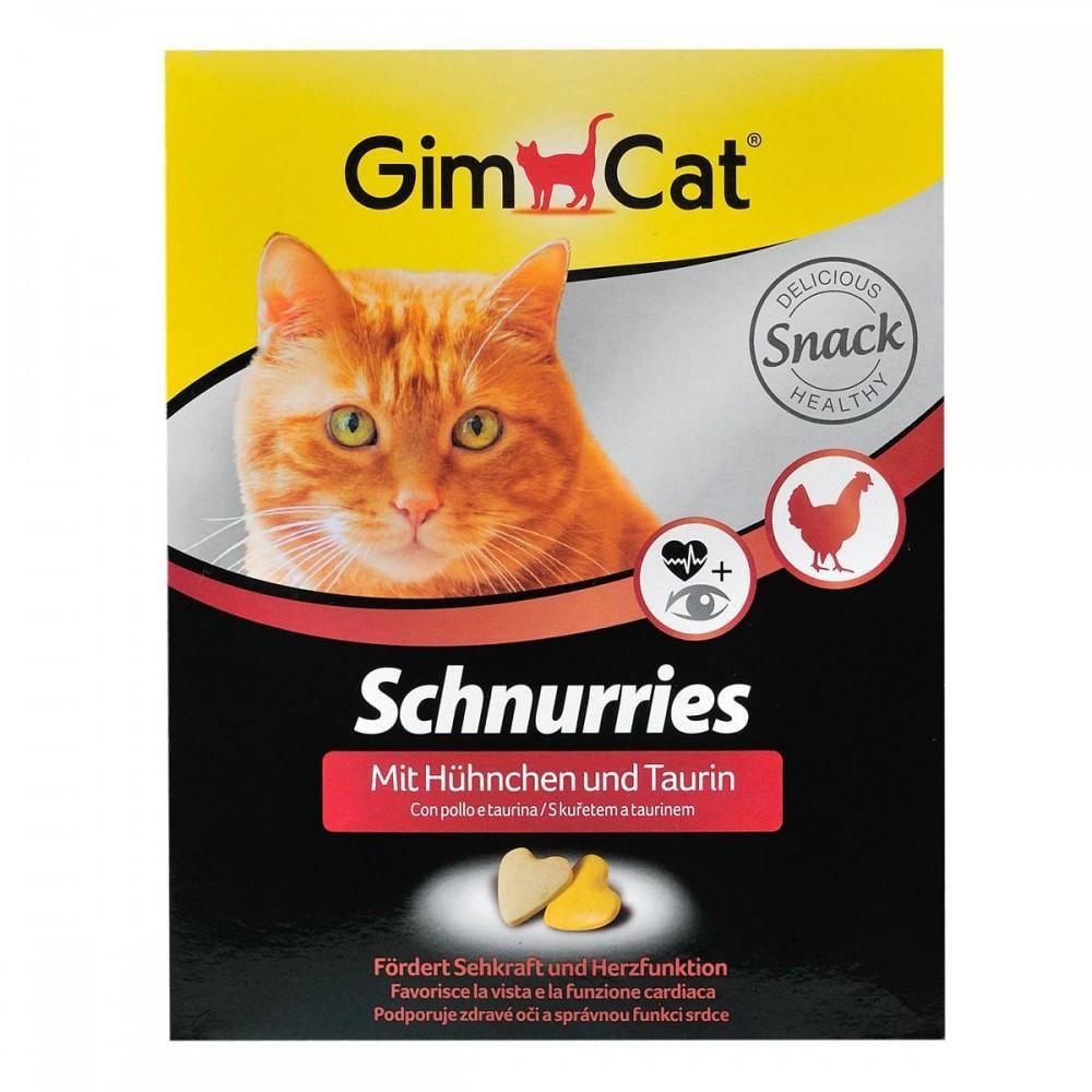 Лакомство для кошек GimCat Schnurries в виде сердечек с курицей 650 шт. 420 г (1162214514)