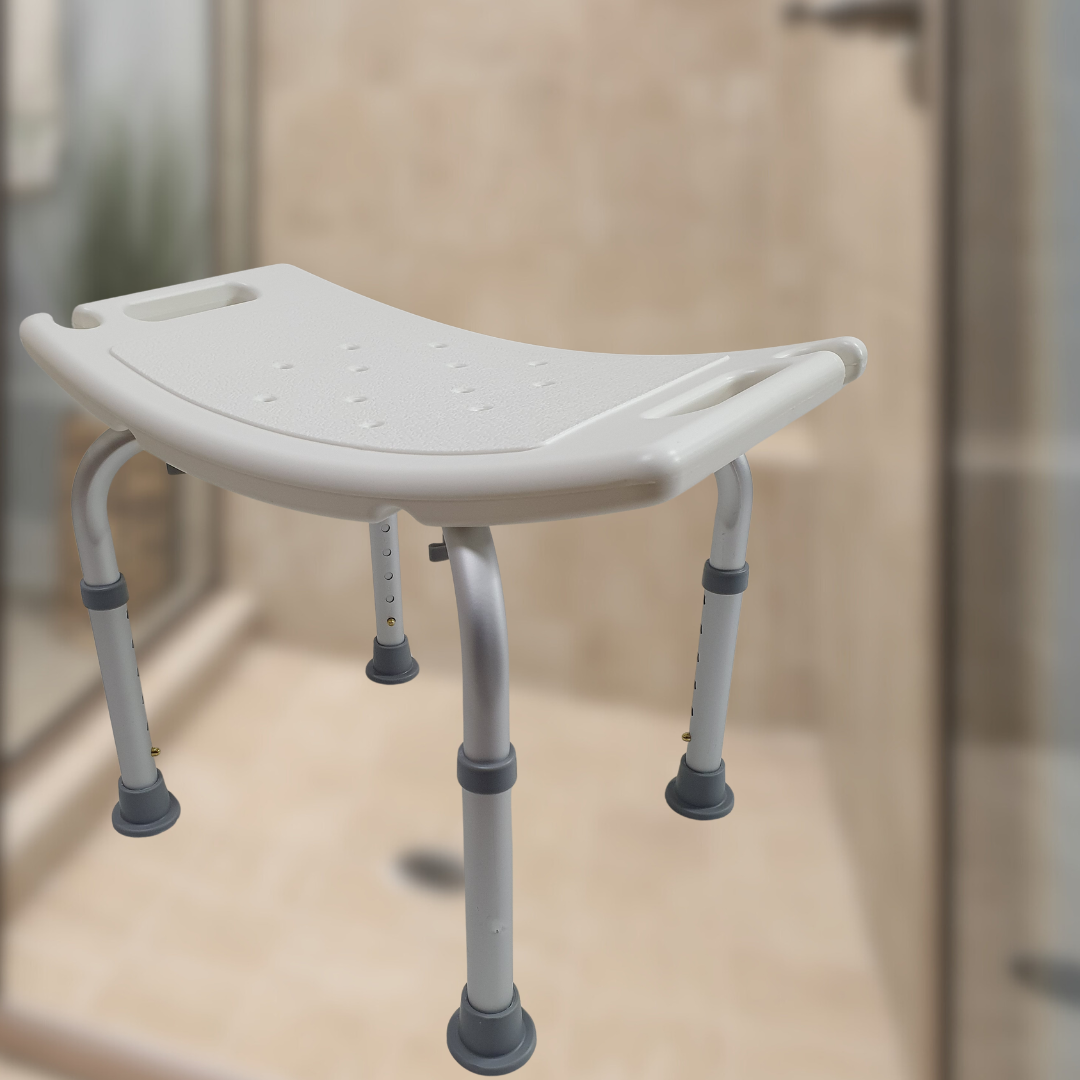 Стілець для душу з регулюванням висоти із пластиковим сидінням (TDVK-4-White) - фото 2 Стілець для душу з регулюванням висоти із пластиковим сидінням (TDVK-4-White) - фото 2