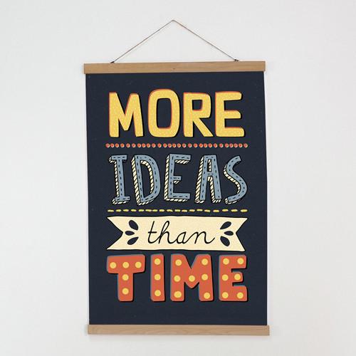 Постер тканевый на стену More ideas than time 60х93 см (TPSR_22S057)