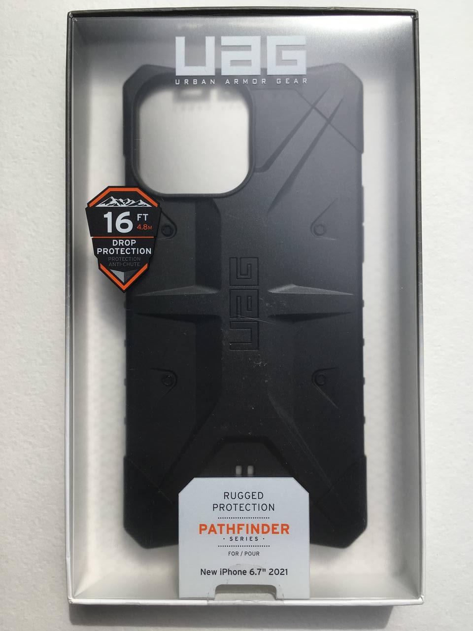 Чохол мілітарі протиударний UAG Pathfinder () 113167114040 для Iphone 13 Pro Max (6.7") Black - фото 4