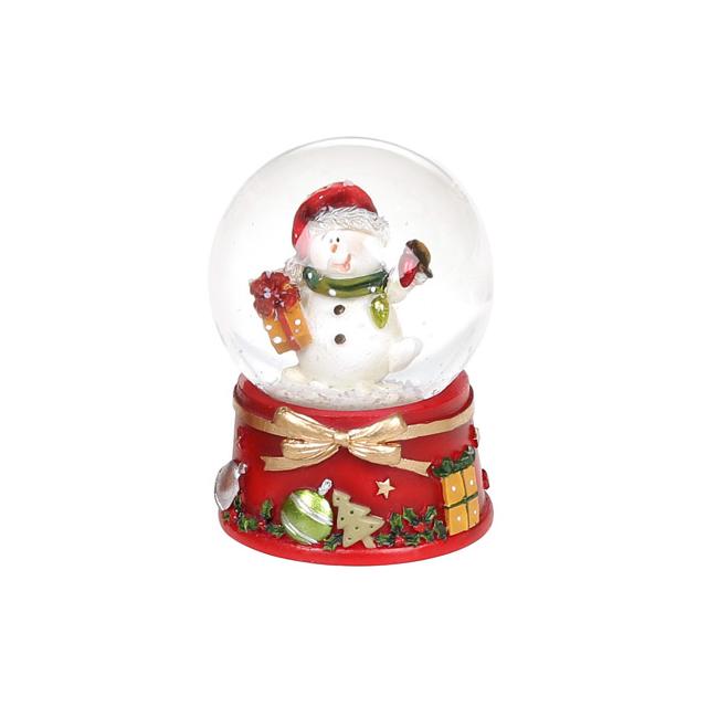 Декоративна водяна куля BonaDi Сніговик з подарунком (559-442)