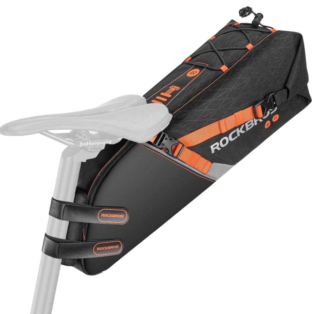 Велосумка подседельная телескопическая ROCKBROS C43 велкро Черный (RB-C43-4670)