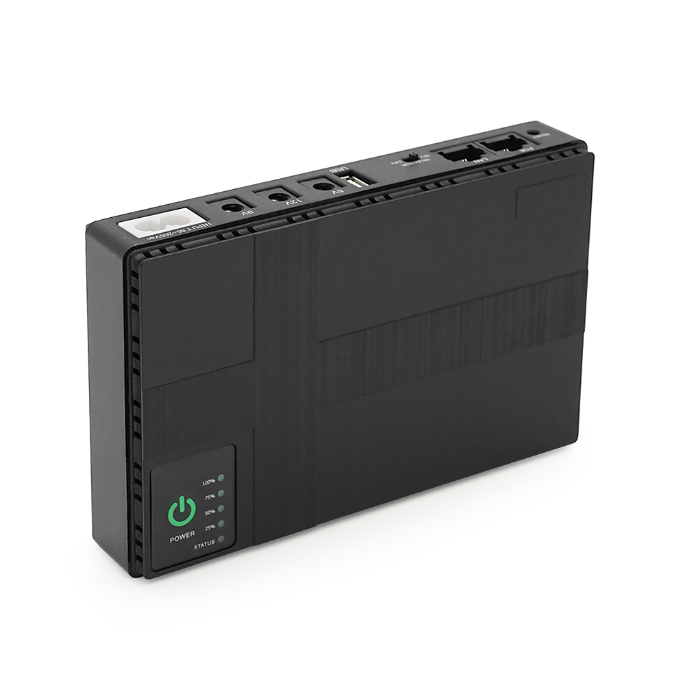Источник бесперебойного питания UPS-18W DC1018P для роутеров/коммутаторов/PON/POE-430 5//9/12V 1A 10400 Mah Black (YUT_V9683)