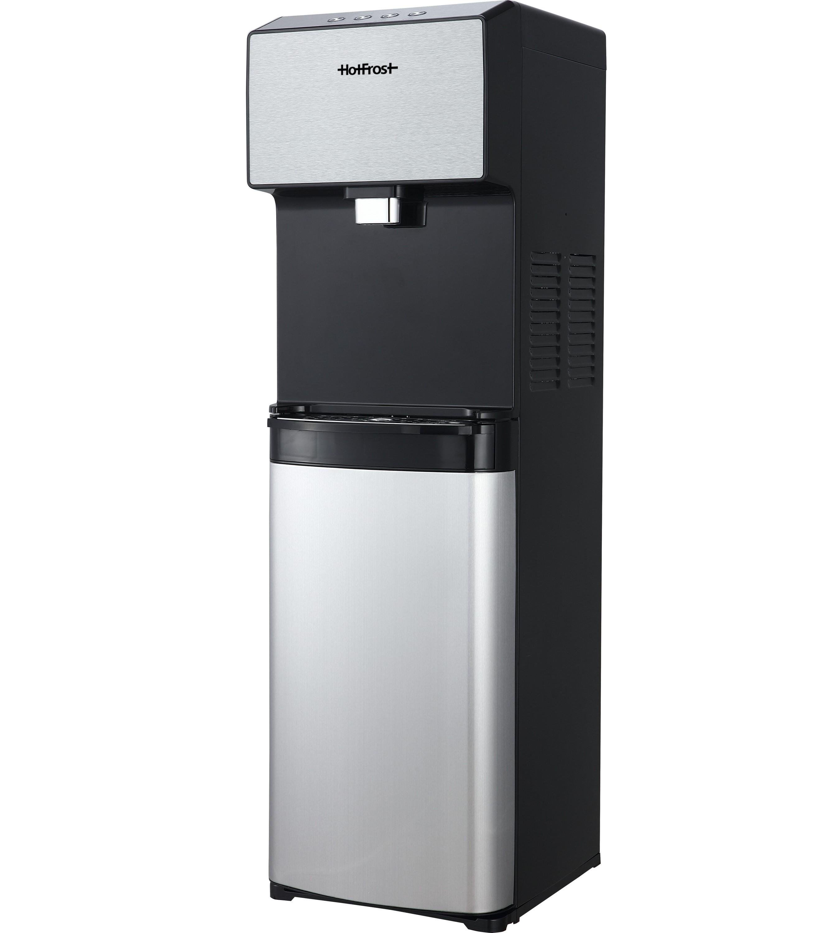 Кулер напольный для воды HotFrost V450ASM с защитой от детей Серебристо-черный (627180)