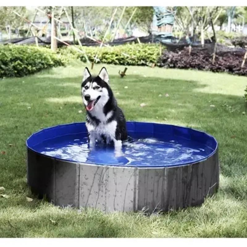 Бассейн-манеж складной Purlov для купания и охлаждения собак нескользящее дно 120х30 см (Purlov 23831) - фото 10