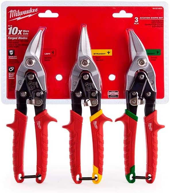 Набор ножниц по металлу Milwaukee 3 шт. (48224533)