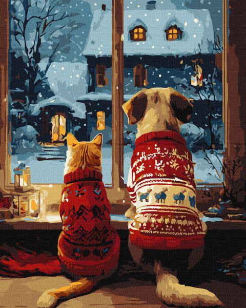 Картина за номерами Ideyka Затишок пушистиків 40x50 см (Id-KHO6834)