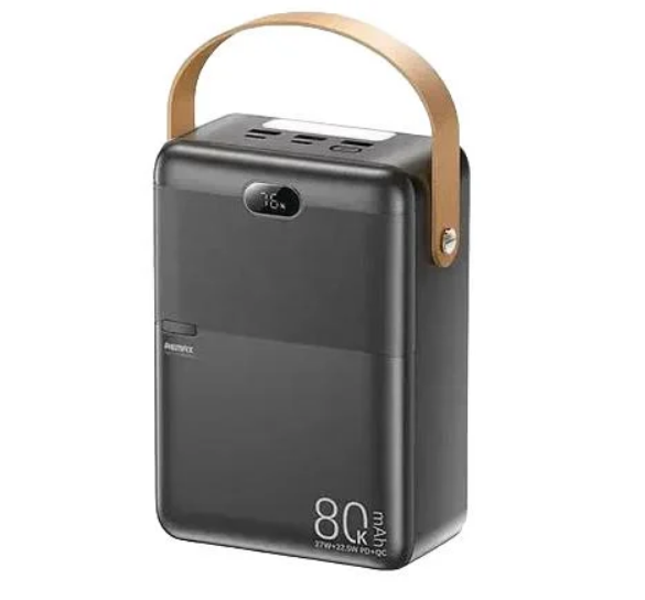 Повербанк Remax 80000 mAh с быстрой зарядкой/фонарем и дисплеем (RPP-118)