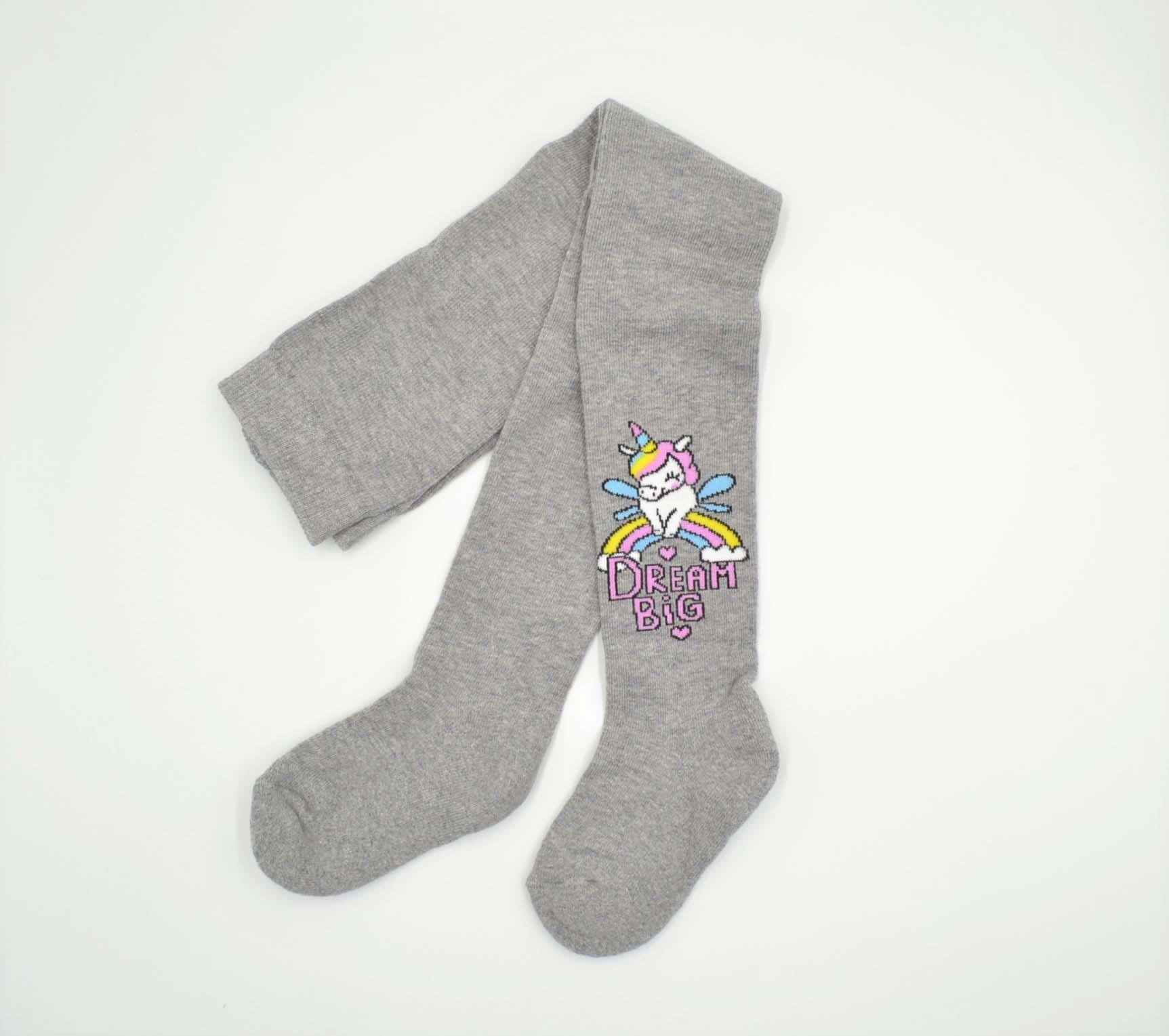 Колготки детские с махровой стопой Легка хода 8276 86-98 см Серый меланж