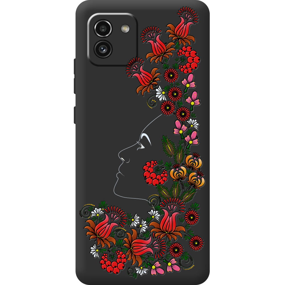 Чохол  BoxFace Samsung Galaxy A03 (A035) 3D Ukrainian Muse Чорний силікон (44031-bk64-44507)