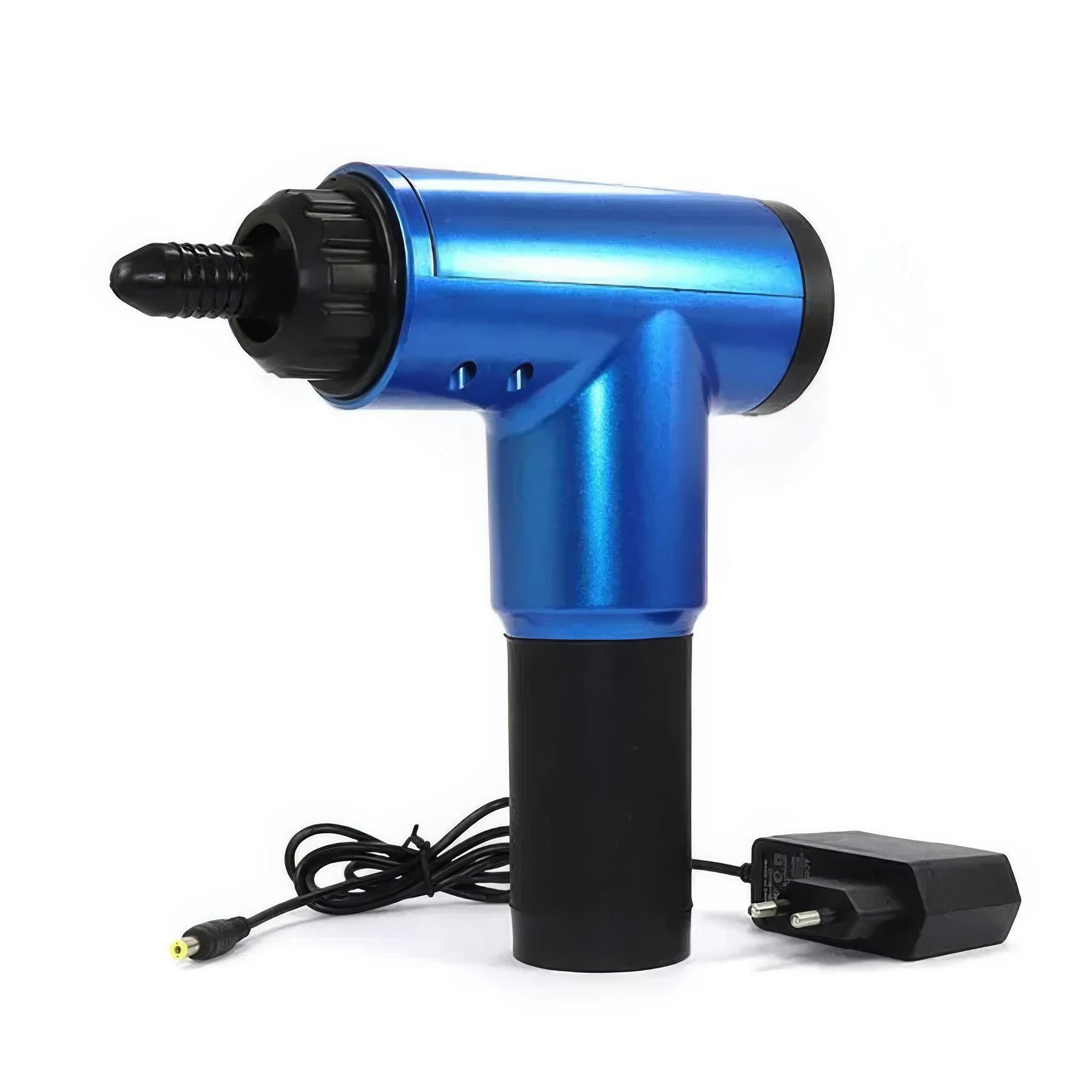 Масажер перкусійний ручний Massage gun 20W Синій (1010007-Blue) - фото 4