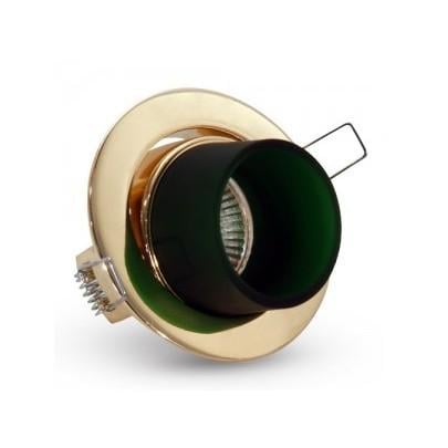 Світильник врізний Brilum CT-4L Золотий/Зелений