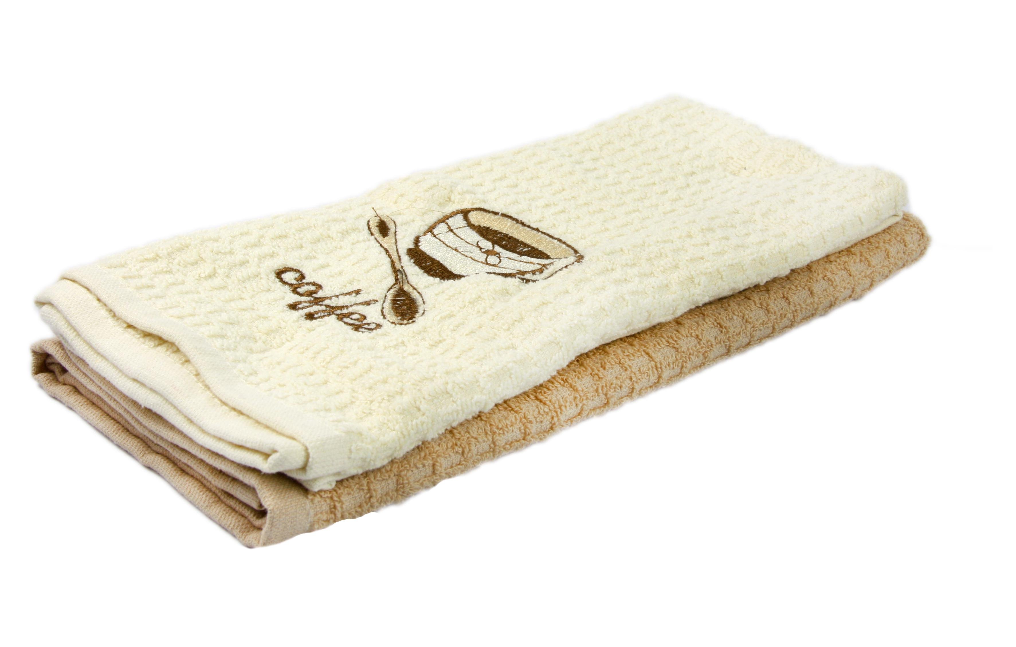 Набор полотенец Coffee Spoon 40х60 см махровых 2 шт. Бежевый (2200000600011)