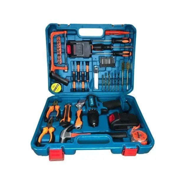 Шуруповерт аккумуляторный с набором инструментов 24V