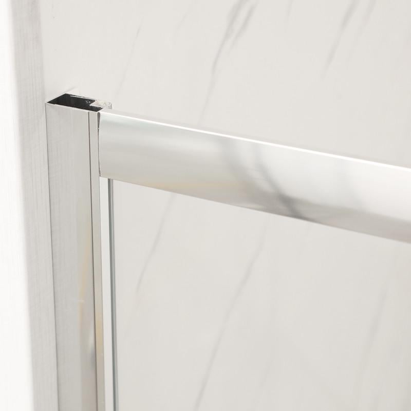 Дверь в нишу MIXXUS Premium DIVERSE SD01-140x185-TR прозрачное стекло 5 мм Chrome (MI6874) - фото 3