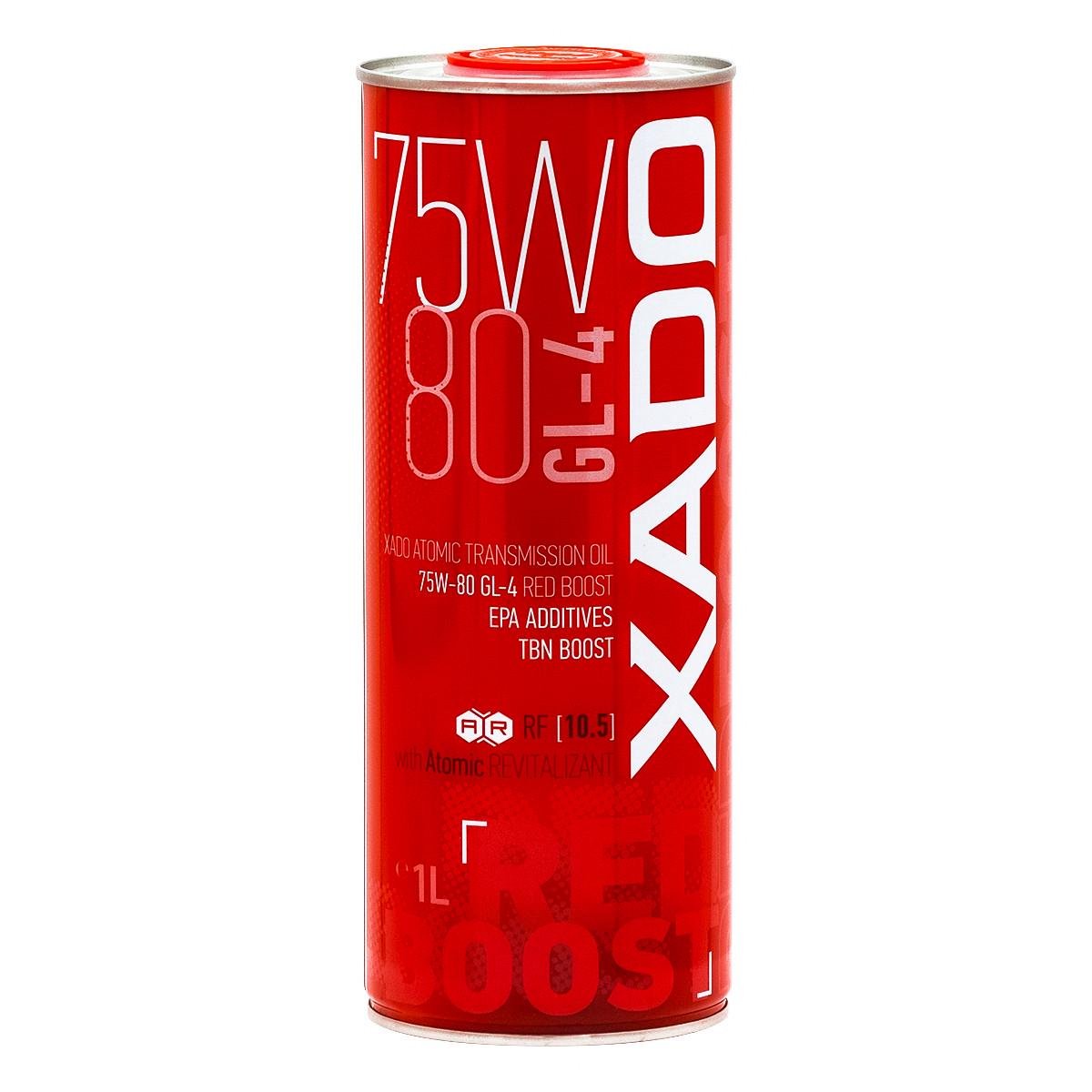 Трансмісійна олива XADO Atomic Oil 75W-80 GL 4 RED BOOST 1 л