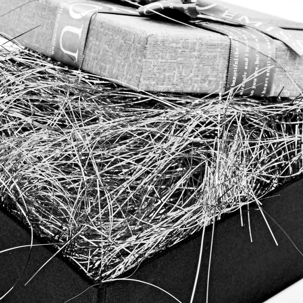 Наполнитель декоративный Stenson R96463 для подарочных коробок 30 г полипропилен Серебряный (3b3a1cc9) - фото 2 Наполнитель декоративный Stenson R96463 для подарочных коробок 30 г полипропилен Серебряный (3b3a1cc9) - фото 2