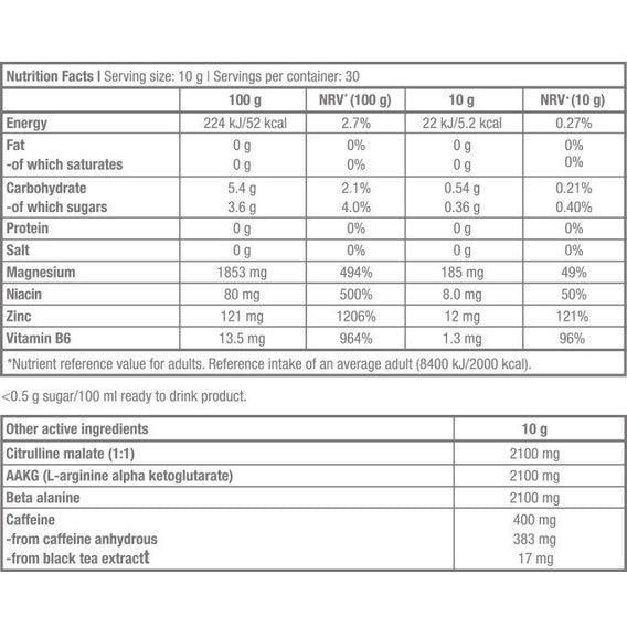 Комплекс до тренування BioTechUSA Black Blood CAF+ 300 г 30 порцій Blue Grape - фото 2