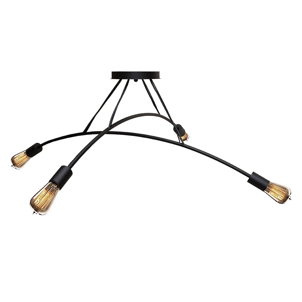 Люстра подвесная MSK ELECTRIC Orion Е27 NL 9832-4 BK Черный (619544) Люстра подвесная MSK ELECTRIC Orion Е27 NL 9832-4 BK Черный (619544)