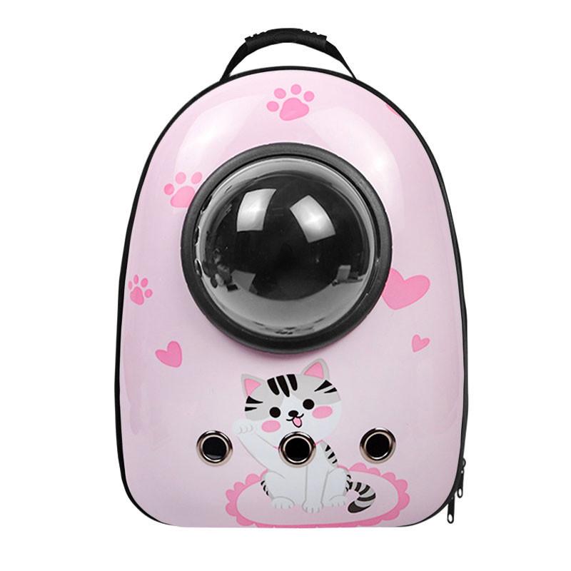 Рюкзак-переноска Taotaopets Window Pink Cat для кошек с иллюминатором