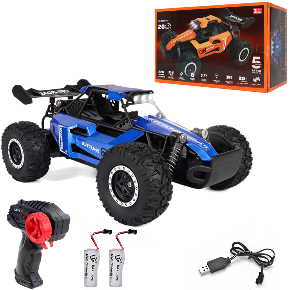 Радиоуправляемая машинка-багги DRIFT OFF-ROAD 20 км/ч Синий (3699-087)