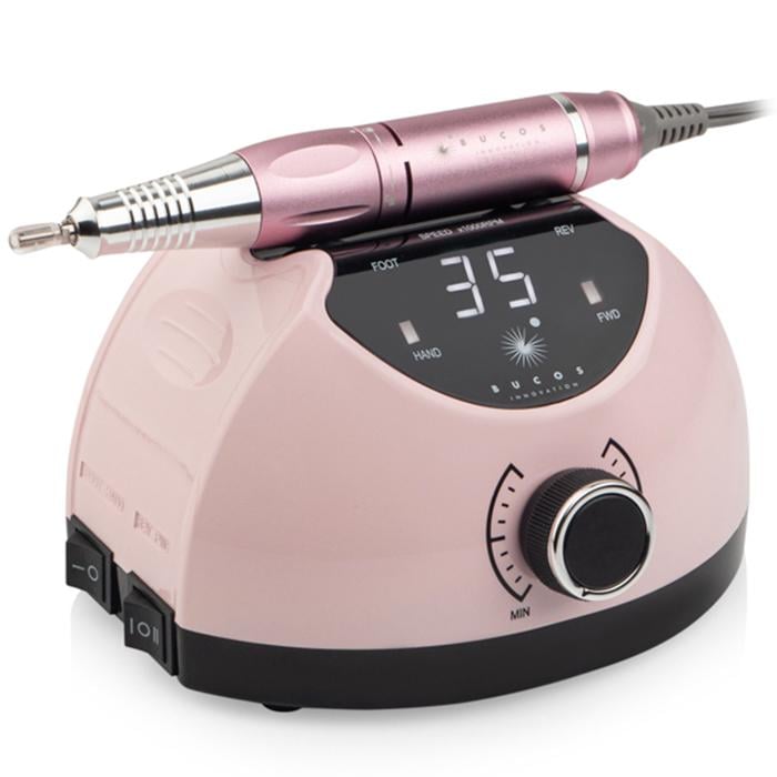 Фрезер для манікюру Bucos Nail Drill X4 PRO 65 Вт 35 000 об/хв Smooth pink - фото 1