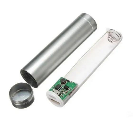 Повербанк алюминиевый 3000 mAh Серебристый (JY-1111)
