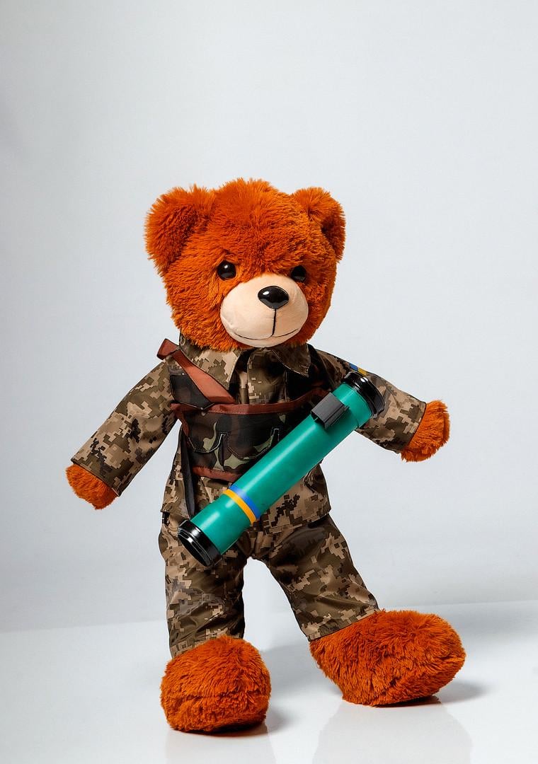 Медведь плюшевый солдат ЗСУ 80 см (Raf8000зсу)