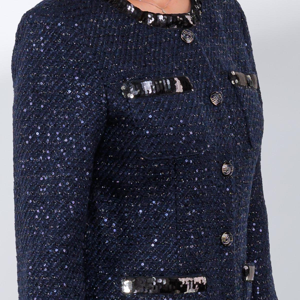 Жакет жіночий святковий Chanel S Синій (2588762905) - фото 5