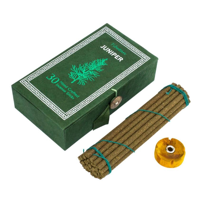 Благовония Тибетские PP-BOX Tibetan Juniper в подарочной упаковке 11,5 см Зеленый (26741)