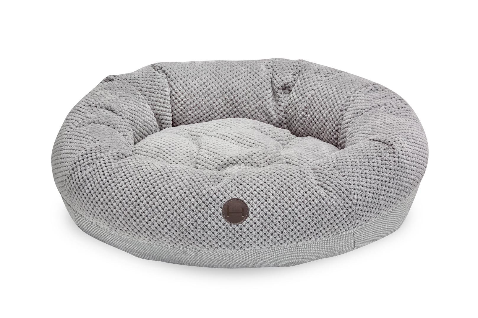 Лежак для котів Harley and Cho Bagel M 75x65 см Silver (3700002)