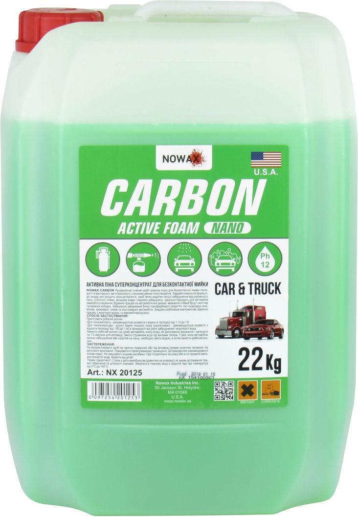Шампунь Nowax Carbon Nano активная пена для бесконтактной мойки суперконцентрат 22 кг (0100106)