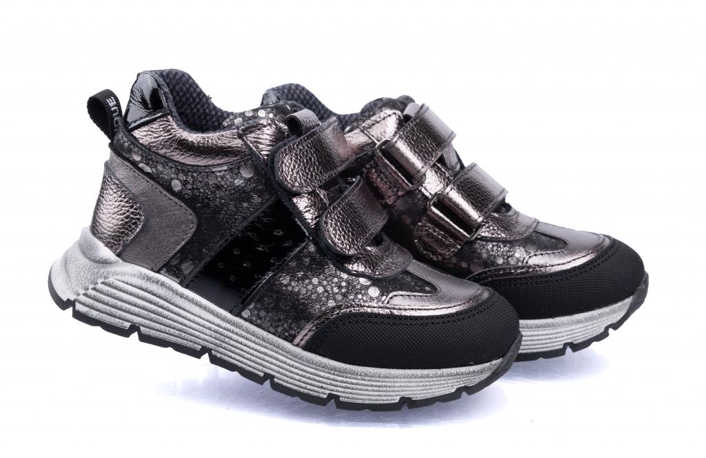 Черевики осінні Topitop для дівчаток 3116 р. 23 Темно-сріблястий