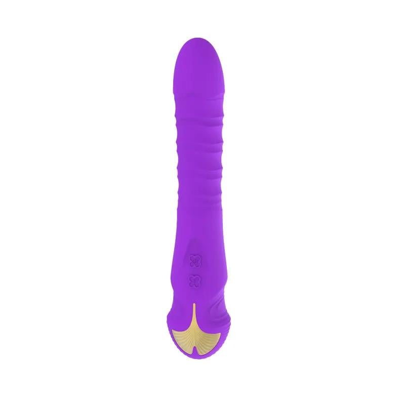 Вибратор с телескопическими движениями 9 режимов USB Фиолетовый (purple_SX65)