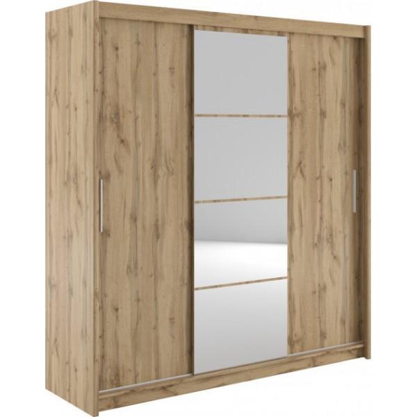 Шкаф-купе Gerbor Holding Марио трехдверный из ДСП 2200x610x2160 мм Дуб Тахо
