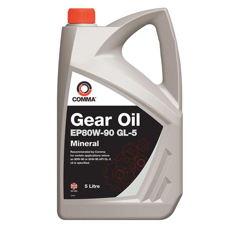 Трансмісійне мастило COMMA GEAR OIL EP80W-90 GL5 5 л (EP80905L)