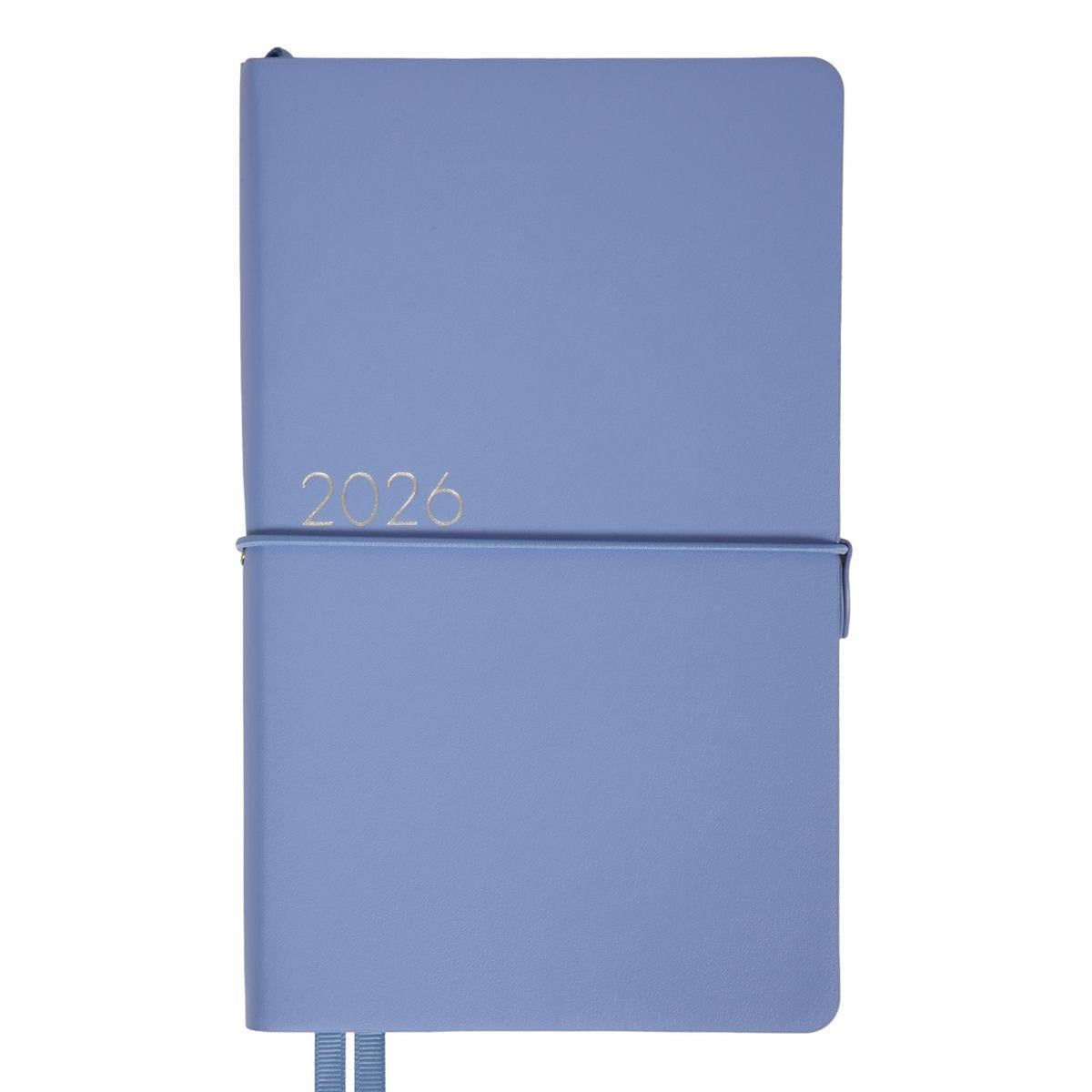Дневник датированный 2026 Leo Planner Glory 12х20 см 352 стр. Голубой (252631)