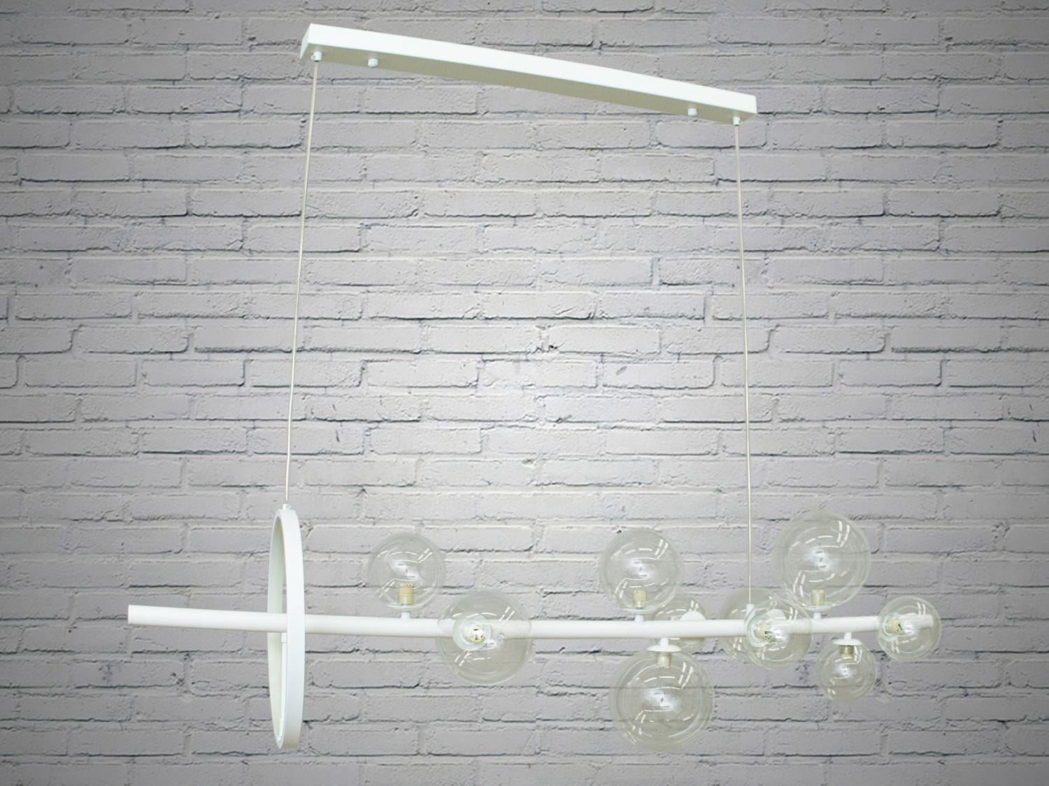 Люстра Diasha Loft на 10 ламп с LED подсветкой Белый (1947-10WH) Люстра Diasha Loft на 10 ламп с LED подсветкой Белый (1947-10WH)