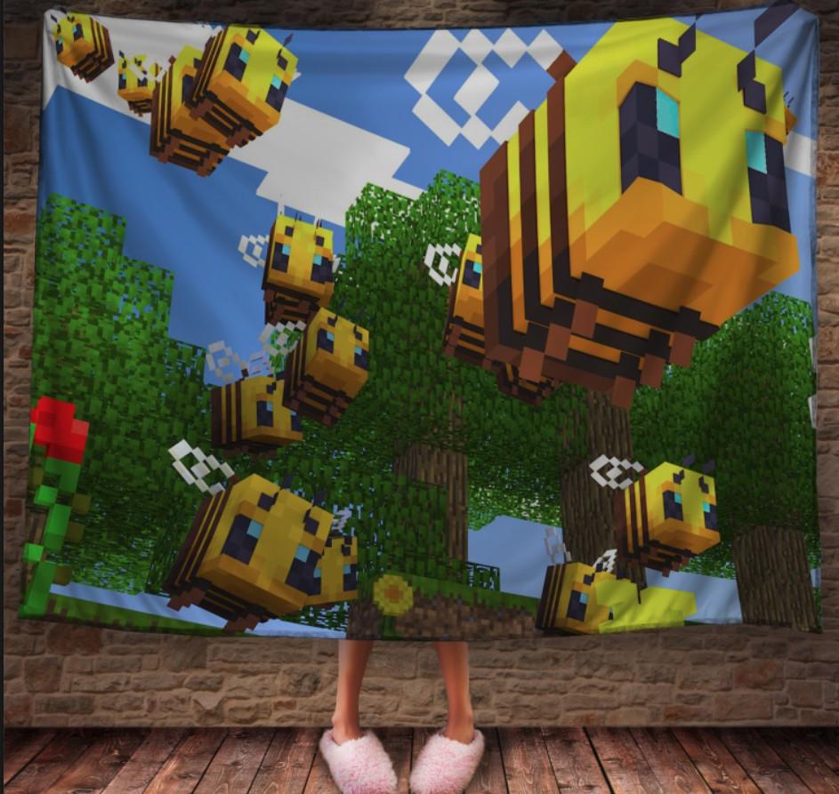 Плед с 3D принтом Майнкрафт 150x200 см (epi_1950)